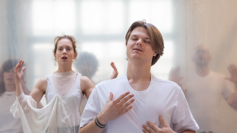 Bord plateau avec Ruben Grandits et Eva Reiter (The Rise)